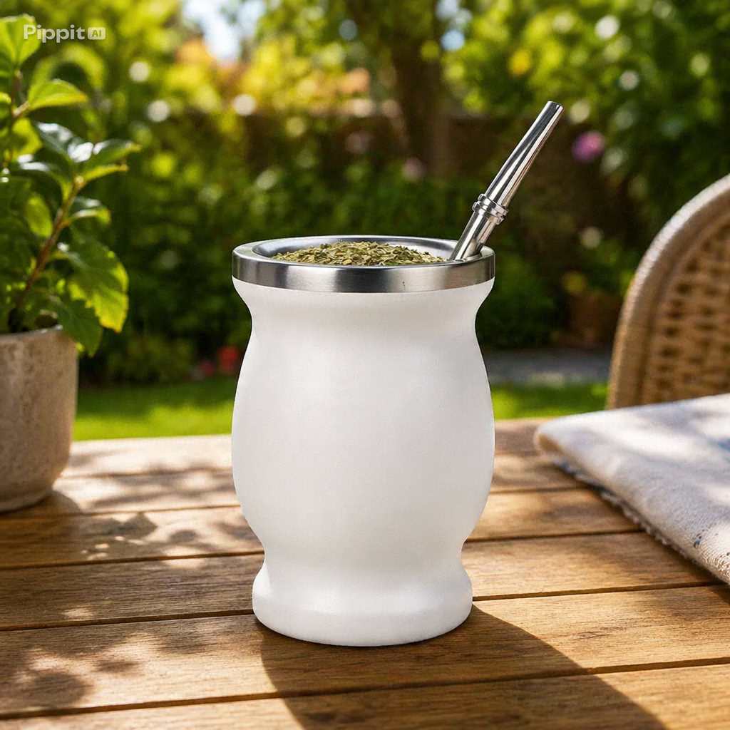 Yerba Mate Cup - 304 Stainless Steel 8oz Gourd