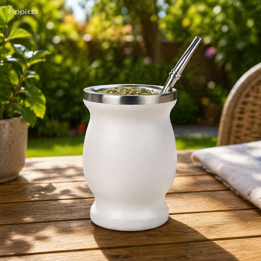 Yerba Mate Cup - 304 Stainless Steel 8oz Gourd