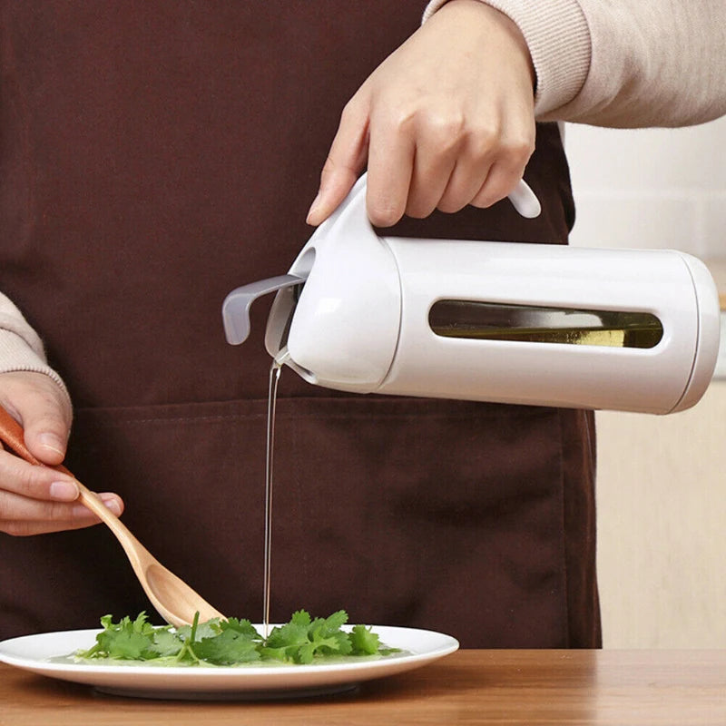 Glass Olive Oil Bottle Oil Dispenser Pot Leakproof Sauce Vinegar Bottle Gravy Boat Oil Pourer Bottle for Cooking Honey Dispenser